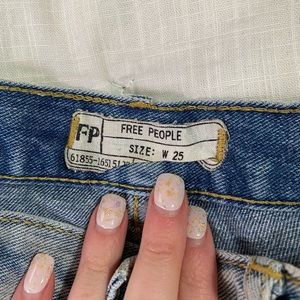 Free People Lace Fringe Shorts